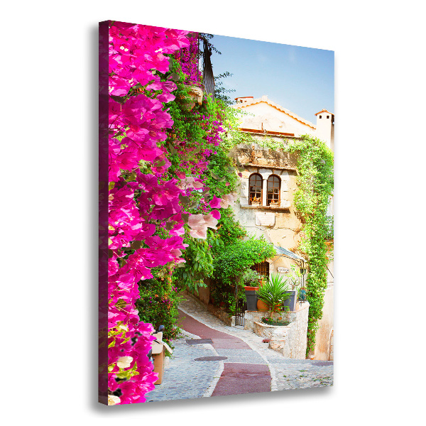 Cuadro moderno en lienzo resistente uv vertical Provenza Francia