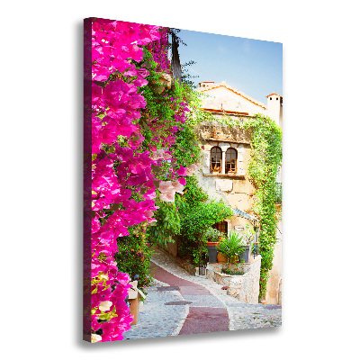 Cuadro moderno en lienzo resistente uv vertical Provenza Francia