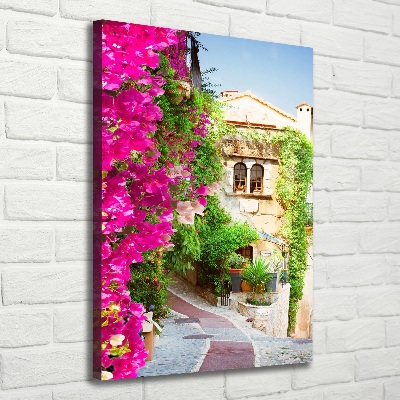 Cuadro moderno en lienzo resistente uv vertical Provenza Francia