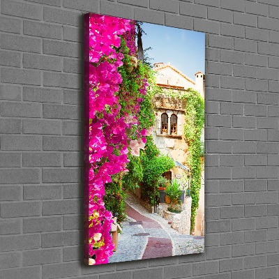 Cuadro moderno en lienzo resistente uv vertical Provenza Francia