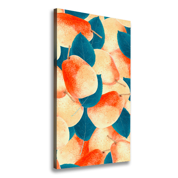 Impresión en lienzo vertical Peras