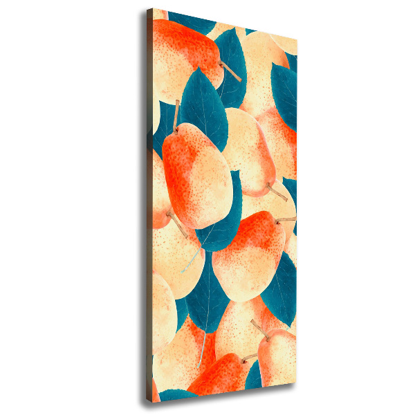 Impresión en lienzo vertical Peras