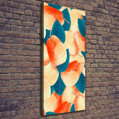 Impresión en lienzo vertical Peras