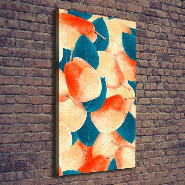 Impresión en lienzo vertical Peras