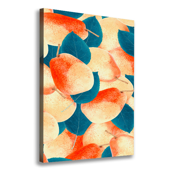 Impresión en lienzo vertical Peras