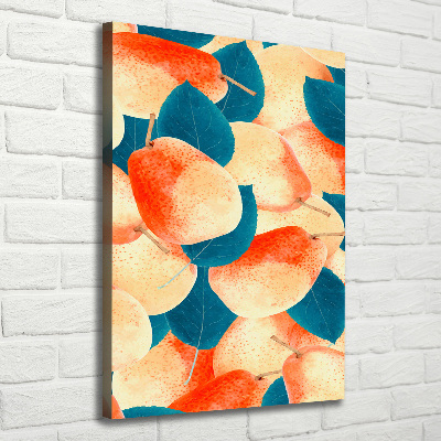 Impresión en lienzo vertical Peras