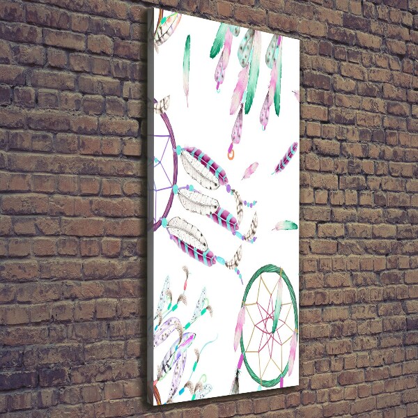 Cuadro canvas decorativo para salón vertical Atrapasueños