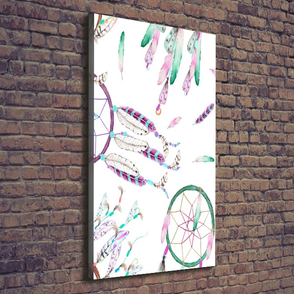 Cuadro canvas decorativo para salón vertical Atrapasueños