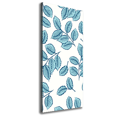 Fotografía en lienzo vertical Hojas