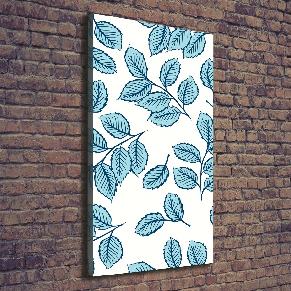 Fotografía en lienzo vertical Hojas