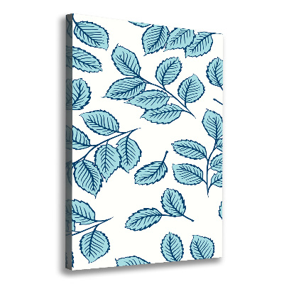 Fotografía en lienzo vertical Hojas