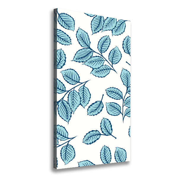Fotografía en lienzo vertical Hojas