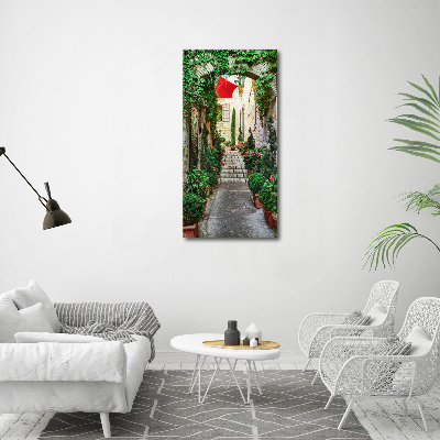 Cuadro canvas decorativo para salón vertical Calles de Francia