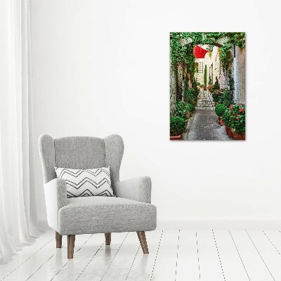 Cuadro canvas decorativo para salón vertical Calles de Francia