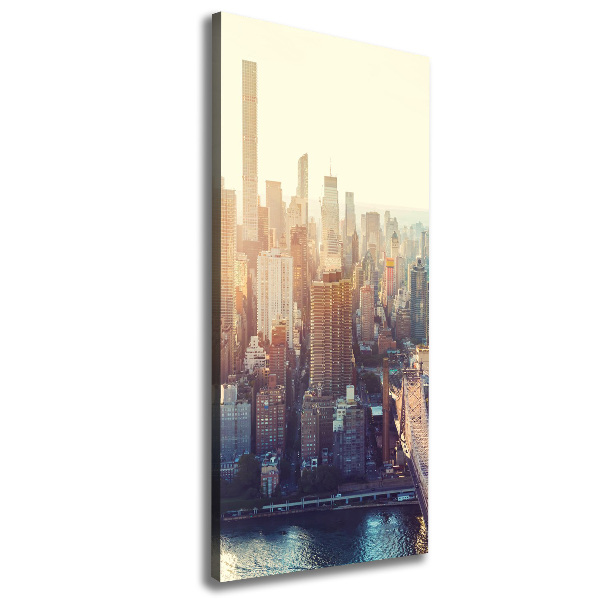 Impresión en lienzo vertical Vista aérea de Nueva York
