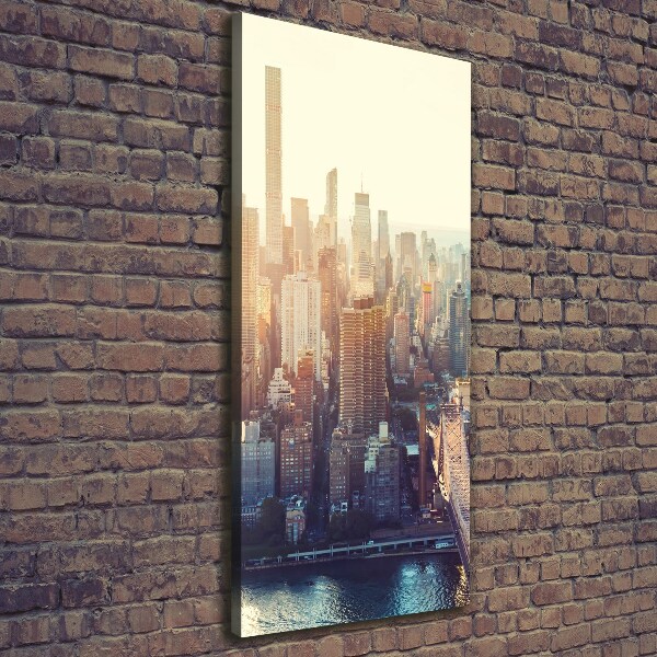 Impresión en lienzo vertical Vista aérea de Nueva York