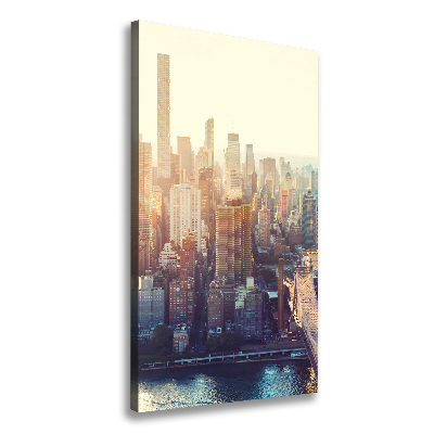 Impresión en lienzo vertical Vista aérea de Nueva York