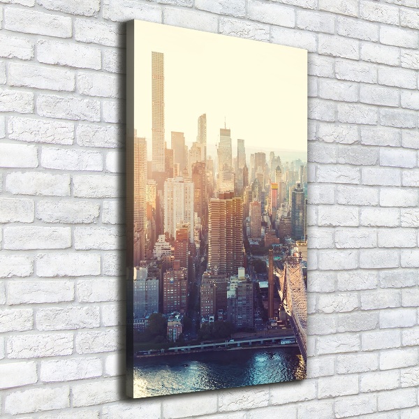 Impresión en lienzo vertical Vista aérea de Nueva York