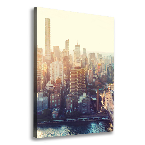 Impresión en lienzo vertical Vista aérea de Nueva York