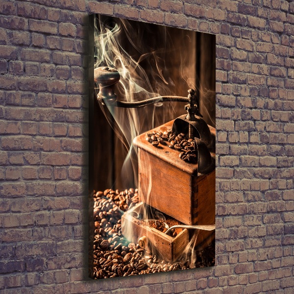 Impresión en lienzo vertical Granos de café