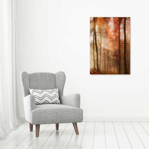 Cuadro moderno en lienzo resistente uv vertical Bosque en otoño