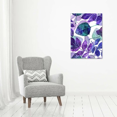 Nowoczesny fotoobraz canvas na ramie pionowy Liście