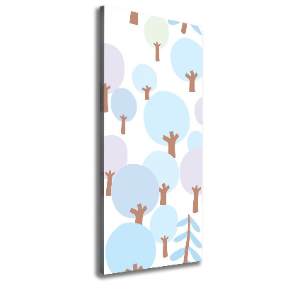 Fotografía en lienzo vertical Árboles