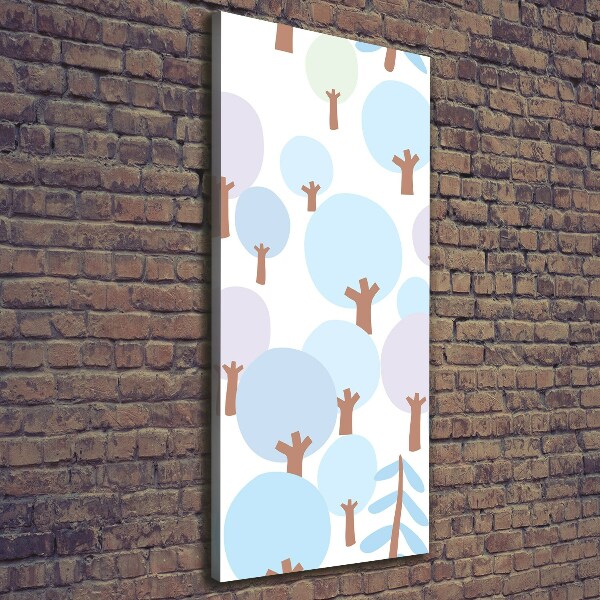 Fotografía en lienzo vertical Árboles