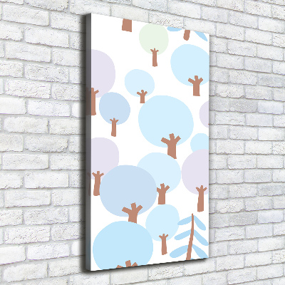 Fotografía en lienzo vertical Árboles