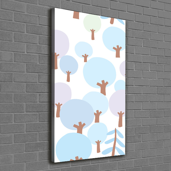 Fotografía en lienzo vertical Árboles