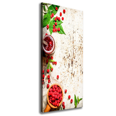 Impresión en lienzo vertical Mermelada de frambuesa
