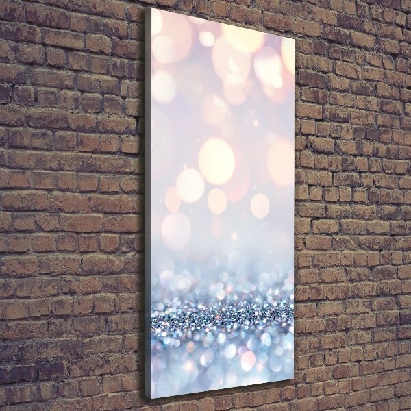 Cuadro canvas decorativo para salón vertical Fondo brillante