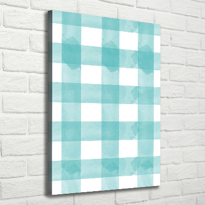 Impresión en lienzo vertical cuadros azules