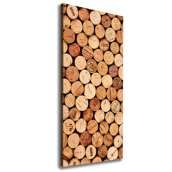 Fotografía en lienzo vertical corchos de vino