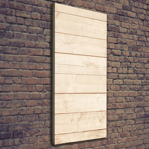 Impresión en lienzo vertical Fondo de madera
