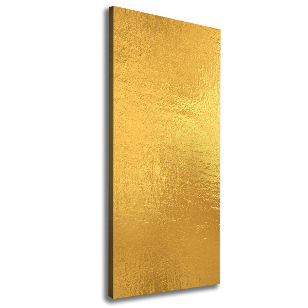Cuadro canvas decorativo para salón vertical Fondo de lámina de oro