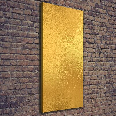 Cuadro canvas decorativo para salón vertical Fondo de lámina de oro