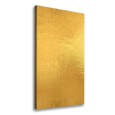 Cuadro canvas decorativo para salón vertical Fondo de lámina de oro
