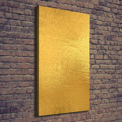 Cuadro canvas decorativo para salón vertical Fondo de lámina de oro