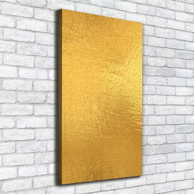 Cuadro canvas decorativo para salón vertical Fondo de lámina de oro