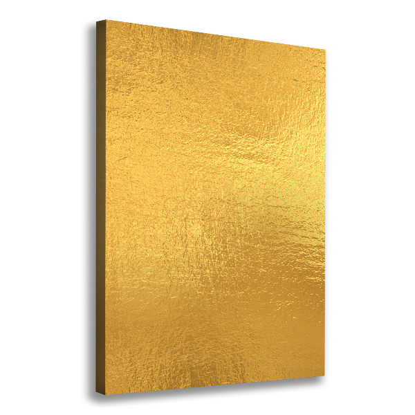 Cuadro canvas decorativo para salón vertical Fondo de lámina de oro