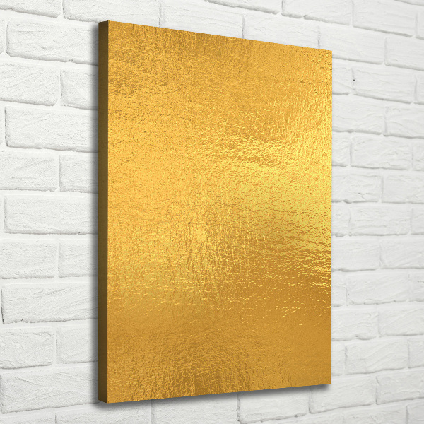 Cuadro canvas decorativo para salón vertical Fondo de lámina de oro