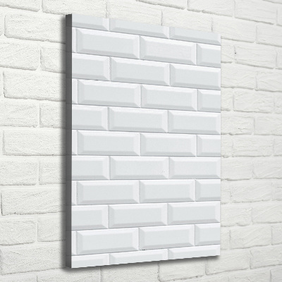 Cuadro canvas decorativo para salón vertical pared de cerámica