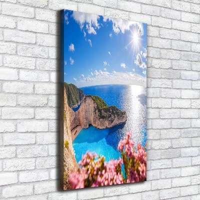 Fotografía en lienzo vertical Zante, Grecia