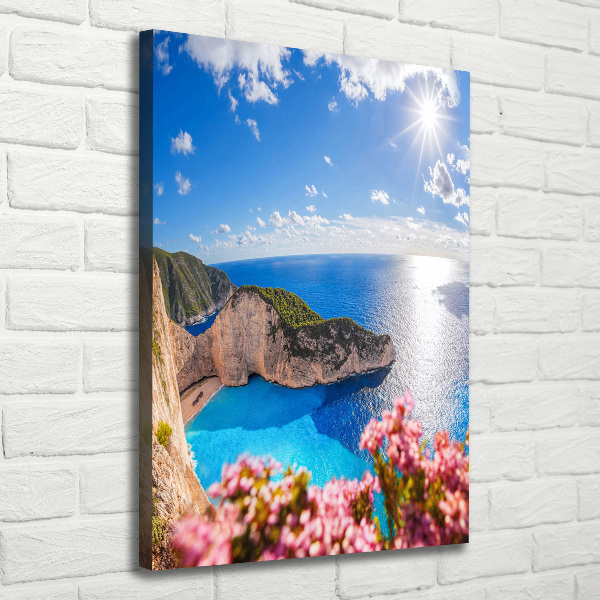 Fotografía en lienzo vertical Zante, Grecia
