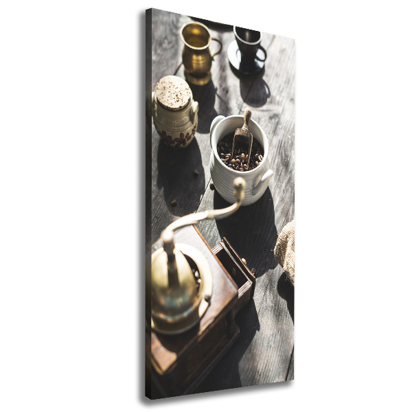 Fotografía en lienzo vertical Molinillo de café