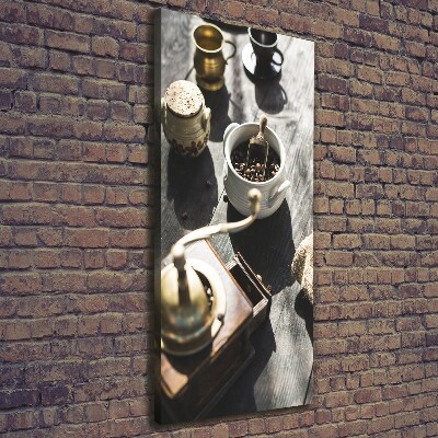 Fotografía en lienzo vertical Molinillo de café