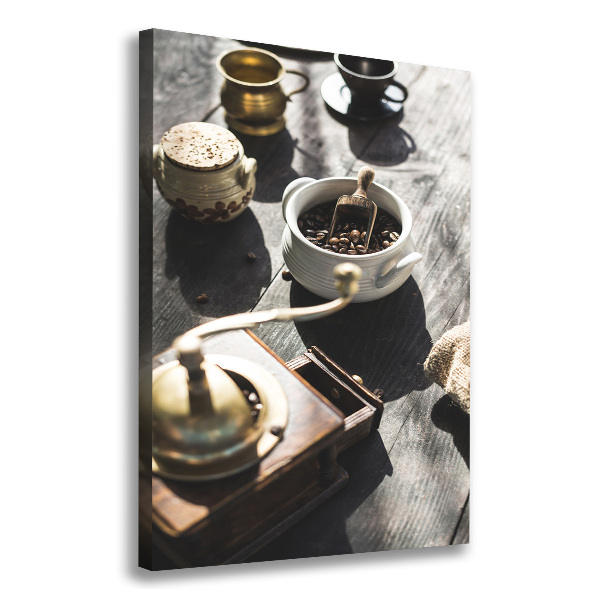 Fotografía en lienzo vertical Molinillo de café