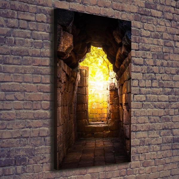 Cuadro moderno en lienzo resistente uv vertical Las bodegas del castillo