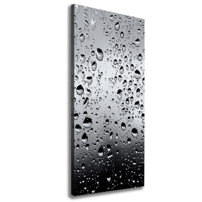 Cuadro moderno en lienzo resistente uv vertical Gotas de agua